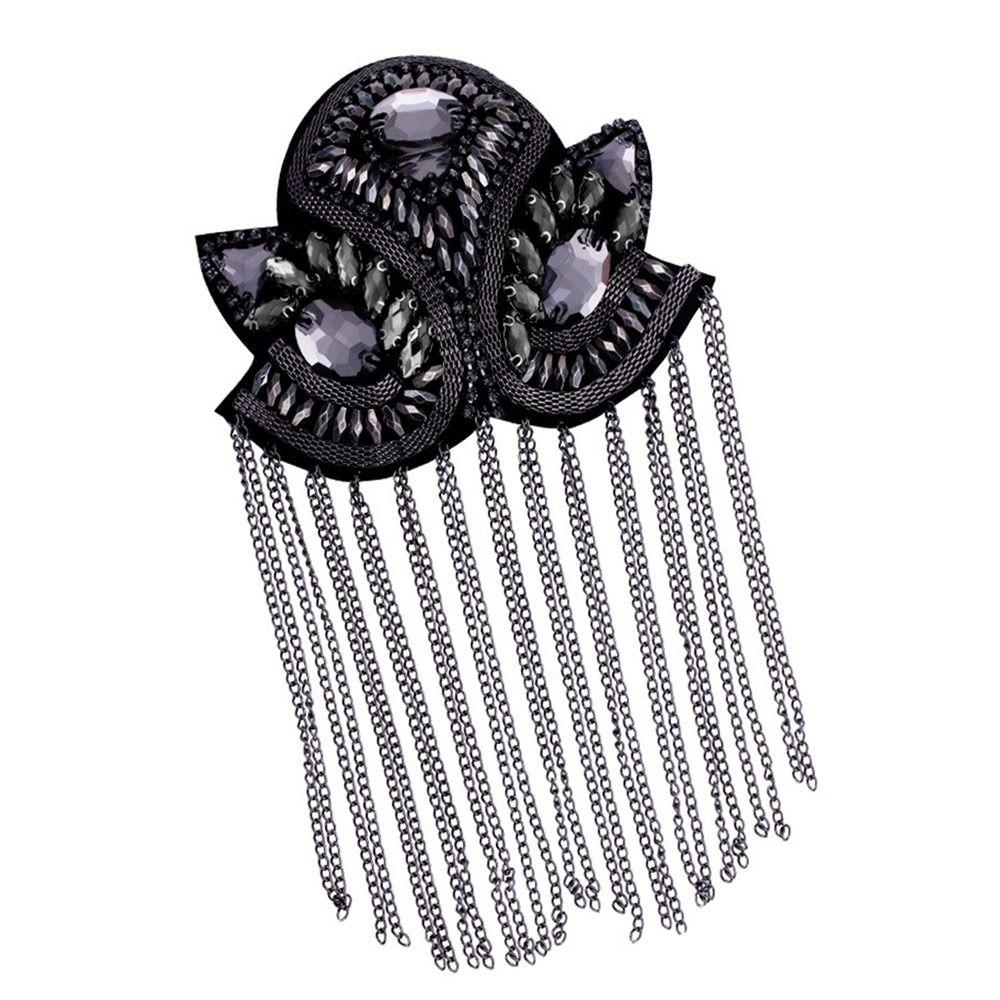 Ручная работа Брошь Длинная Цепочка Аксессуары Одежды Нежная Кисточка Эполет Мужчины Женщины