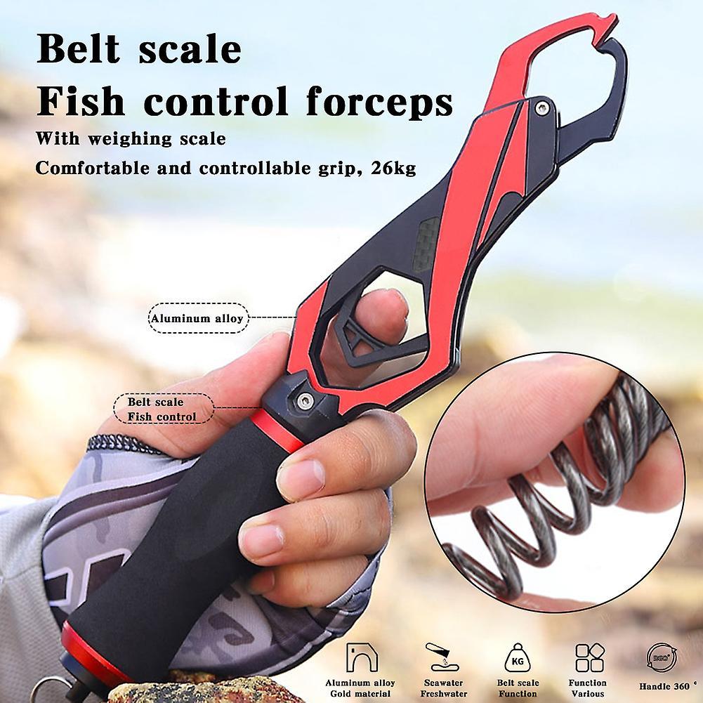 Concealed Scale Aluminum Alloy Fish Control Clip Durable Non-slip Fishing Plier Fishing Tackle