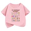 T-Shirt Funny Animal Dinosaur Printed T Shirt Girls' Summer Manga Short Sleeve Tops T-Shirts Cute Boys Clothing