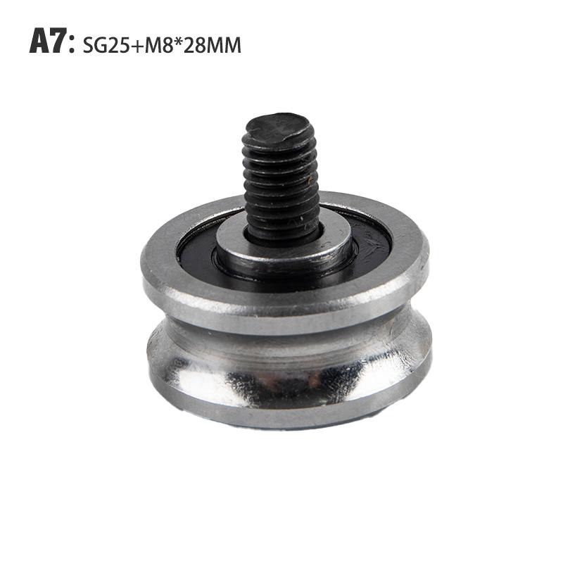 SG15+M5 SG20+M6 SG25+M8 Screw Steel Pulley Ball Bearings Track Guide Roller