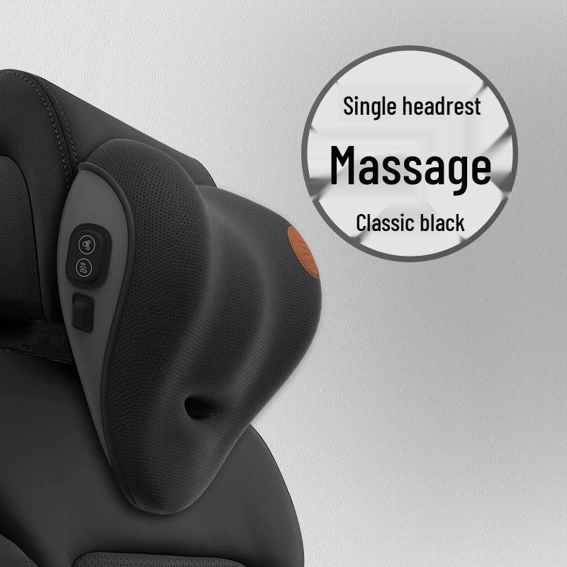 Электрический массажный валик из пены с эффектом памяти для поясничной поддержки в автомобиле и комплект подголовников