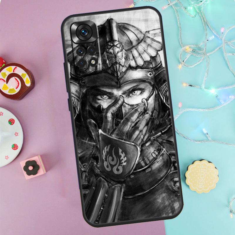 Япония Чехол Самурай Ниндзя Для Xiaomi Redmi Note 14 Pro 9 10 11 12 13 9S 10S 11S 12S Redmi 14C 10C 12C 13C Чехол
