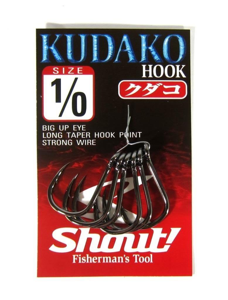 Крючок Shout Kudako Black #50 06-KH Рыболовный крючок