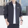 JEEP SPIRIT Men's Casual Stand Collar Jacket