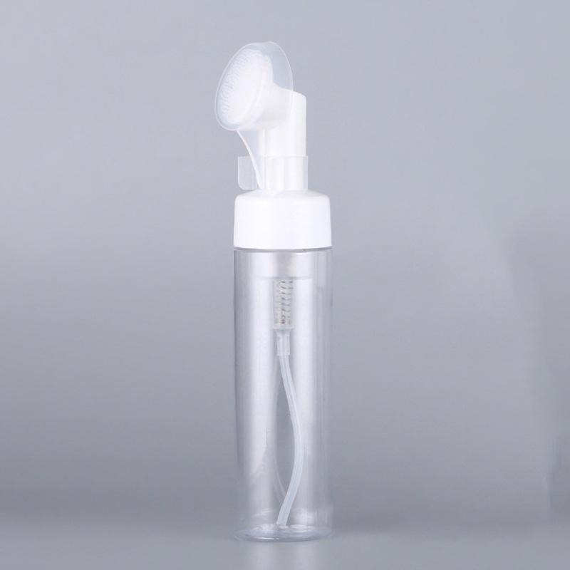 Силиконовая щетка Бутылка для пены Пузырьковая бутылка Очищающий мусс Пузырьковая бутылка Бутылка для мытья Бутылка для мытья Массажная головка щетки Прозрачная бутылка