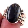 Natural Pietersite Gemstone Handmade 925 Sterling Silver Two Tone Ring S.8 Y1e80