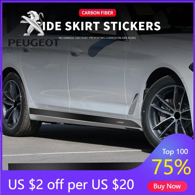 2026 Горячая Наклейка на Автомобиль Боковые Полосы на Дверь Автомобиля Наклейка на Порог Верхние Полосы Линия Талии Комплект Обвеса Наклейка Для Peugeot 206 207 307 3008 30