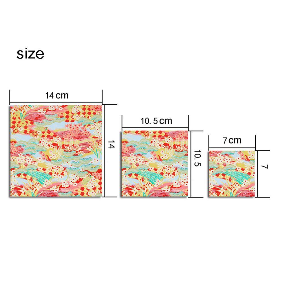 Material Gold Lines Folding Crane DIY Decorative Kids Origami Craft Paper Scrapbook Decor Handmade