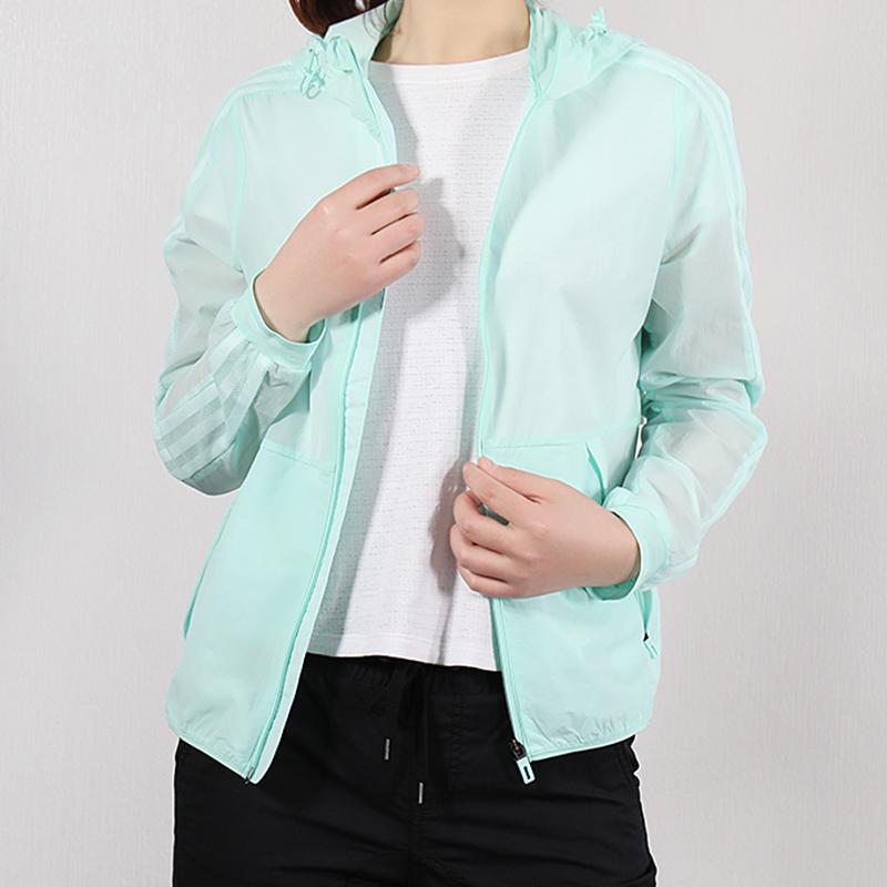 Adidas Jackets Women's Mint Green Hooded Moderate Other DY8666