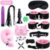 БДСМ-наборы, секс-игрушки для взрослых для пар, наручники, зажимы для сосков, лопатка для порки, секс-металлическая анальная пробка, вибратор, рабский бондаж