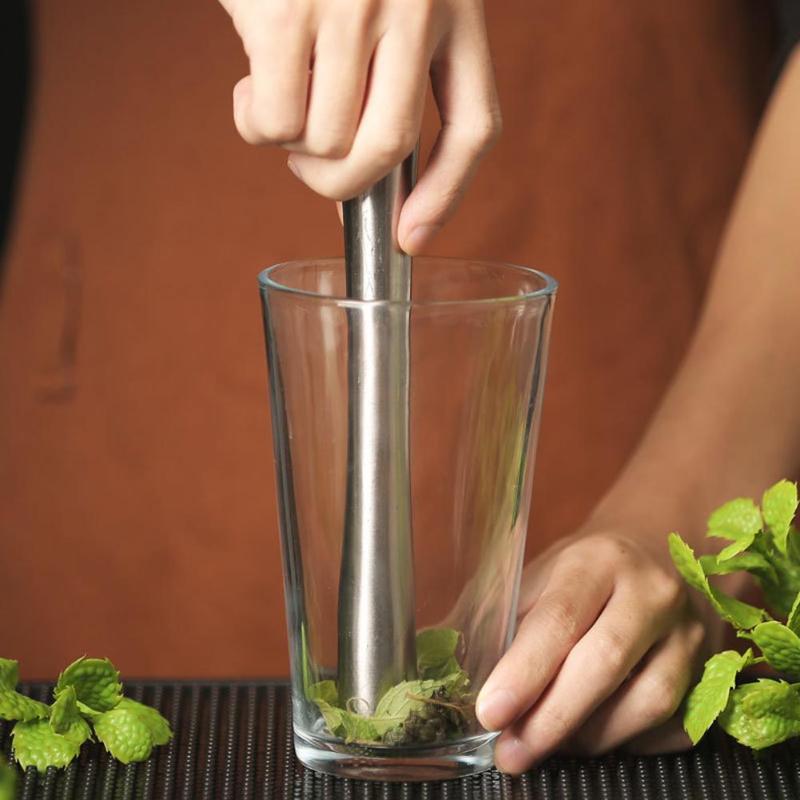 Stainless Steel Wine Mixing Stick Cocktail Muddler Shaker With Crushing Hammer DIY Drink Fruit Muddler Crushed Ice Barware Tool