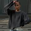 Knitted Striped Sweater Women Loose Pullovers O-neck Full Sleeve Female Autumn Winter Lady Casual Match All Jumpers