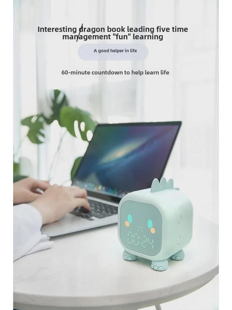 Креативный светодиодный будильник Dragon с голосовым управлением временем и ночником для детей и студентов