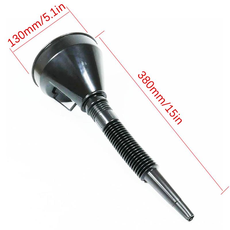 2-In-1 Refueling Funnel With Strainer Can Spout For Oil Water Fuel Petrol Diesel