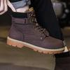 Men's Boots Autumn Winter Warm Snow Boots Men Casual Shoes High Quality Plush Outdoor Work Sneakers Leather Ankle Boots for Male