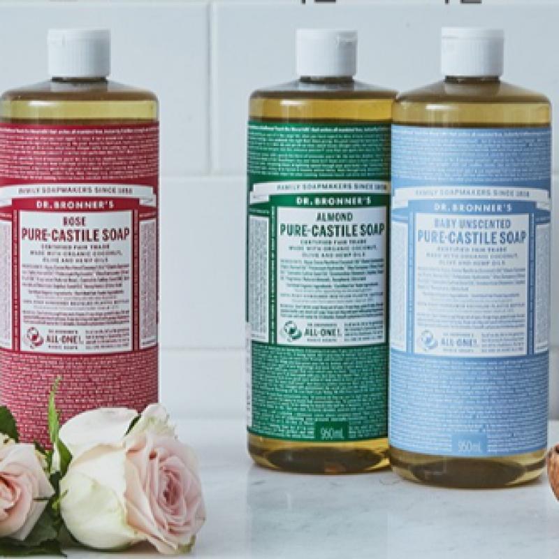 Dr. Bronner S Almond Pure caStile Soap 950 Ml