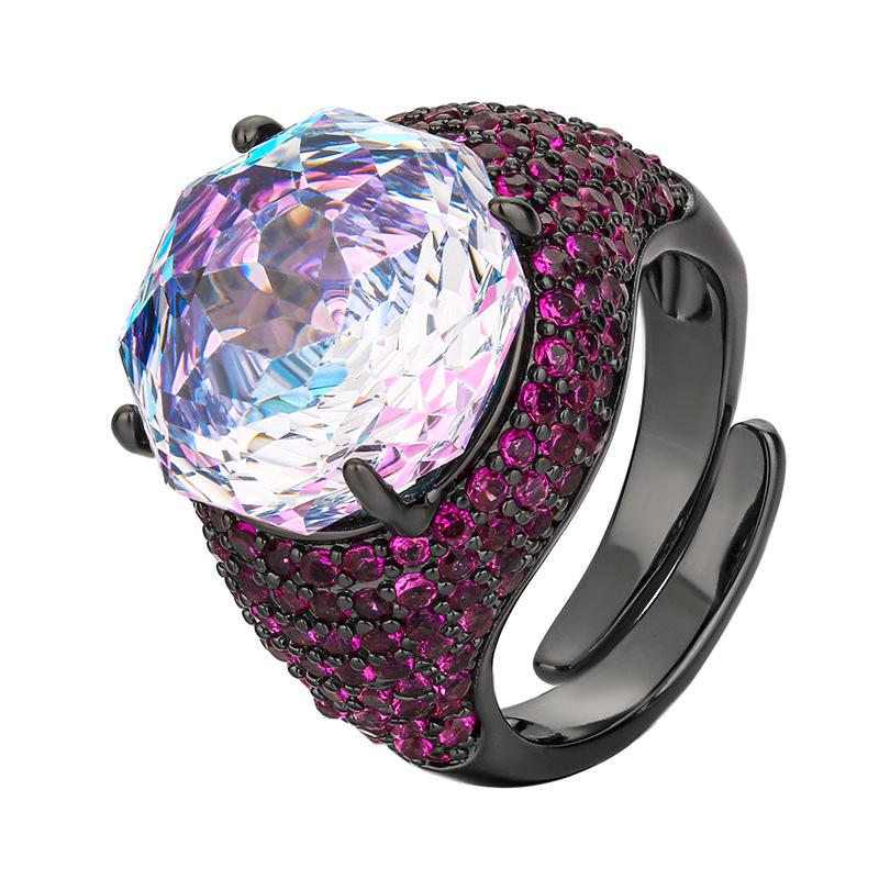 Роскошные кольца из циркония для женщин 2025 года, новые модные кольца для дам, свадебные украшения для вечеринок, аксессуары