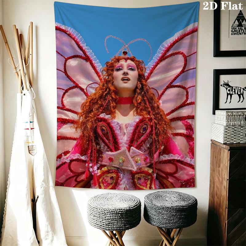 Chappell Roan Wall Tapestry Aesthetic Wall Hanging Printed Fabric Blanket Decorative Tapestries for Bedroom Living Room Home Decor