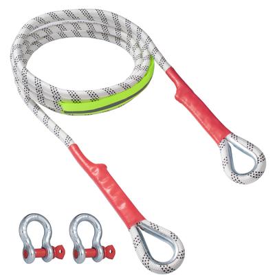 10 тонн 5 метров буксировочный трос для автомобиля, тяжелого внедорожного грузовика, буксировочный ремень, трос для рывка прицепа, лебедка, автомобильный тяговый буксировочный трос