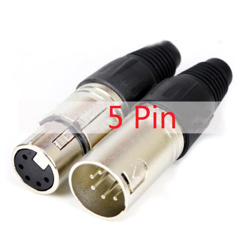 1Pcs Canon Plug Socket Male/Female Microphone Audio Xlr Connector 3P/4P/5P Contacts
