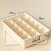 10/15 Grids Underwear Storage Box Case Classification With Cover Panties Socks Organizer Dustproof Stable Stacking