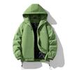 Зимняя парная куртка с капюшоном, мужская ветрозащитная куртка с наполнителем, теплая мужская куртка с пуховым наполнителем