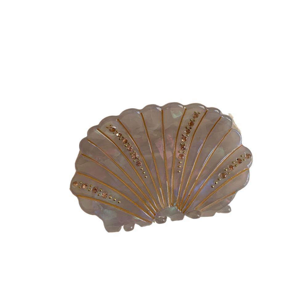 Нескользящий Зажим-Краб Ракушка Акула Ювелирные Изделия Стразы Зажим-Краб Модный Ацетат Ракушка Заколка для Волос Дамская