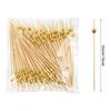 100pcs Wedding Party Pearl Disposable Skewers Food Fruit Picks Bamboo Cocktail Buffet Cake Toothpick Wedding Birthday Supplies