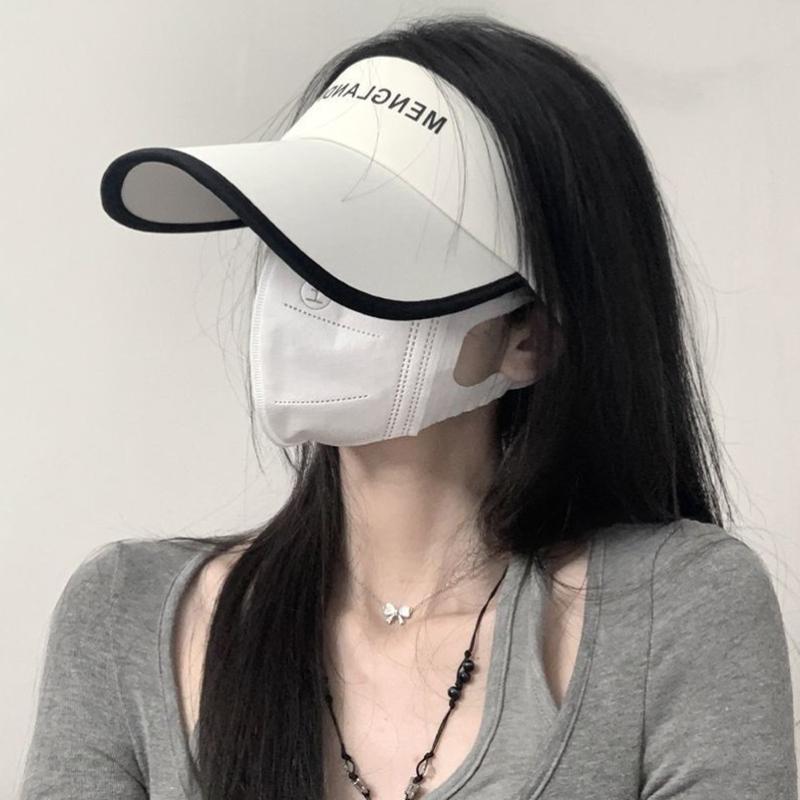 Длинные козырьки от солнца для женщин и девочек, защита от ультрафиолета, летняя спортивная женская кепка с пустым верхним козырьком