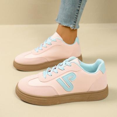 Большой размер ретро осень новая расцветка универсальные повседневные кеды на шнуровке с круглым носком белые туфли