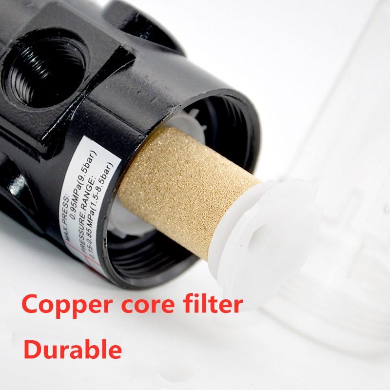 Pneumatic Air Source Treatment Filter AFR2000 Adjustable Pressure Gauge 1/4" Pressure-relief 4mm 6mm 8mm 10mm 12mm Fittings