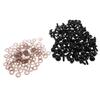 100 Pieces Black Plastic Safety Eyes with Backs for Doll DIY Making 5mm
