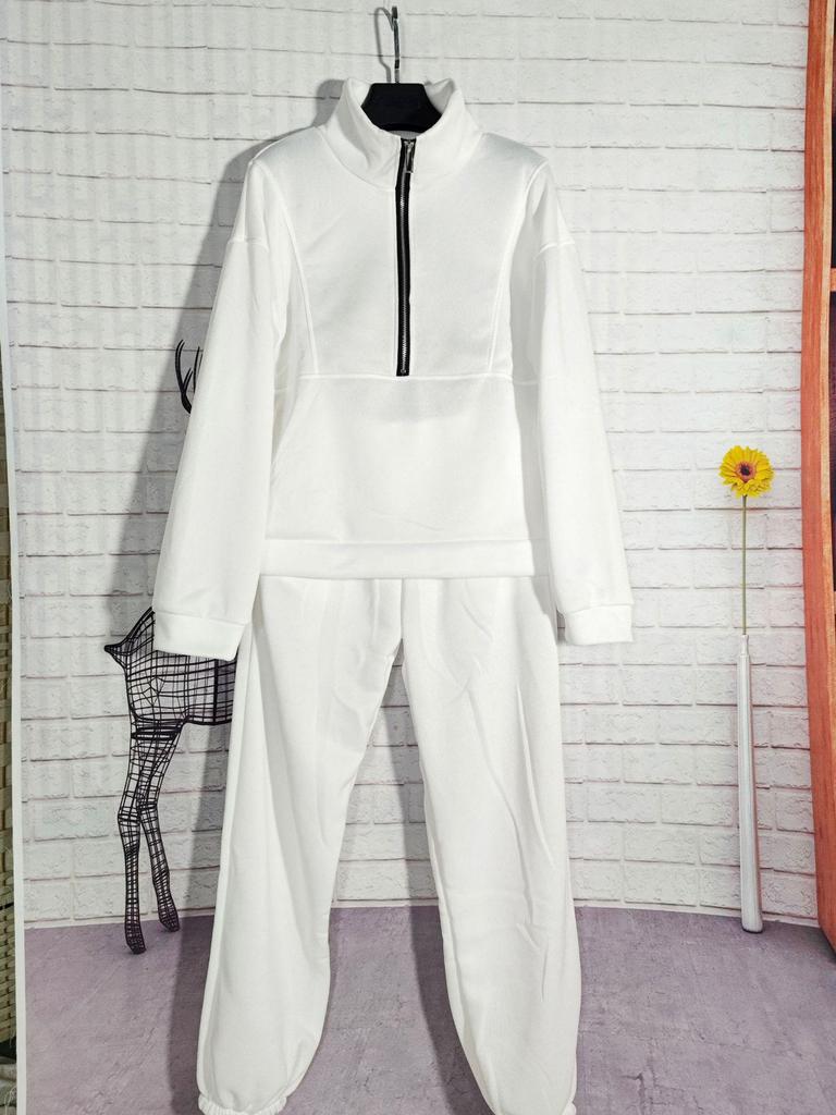 Женский флисовый костюм-двойка из свитера осень/зима 2023 г.: Европейская и американская уличная мода