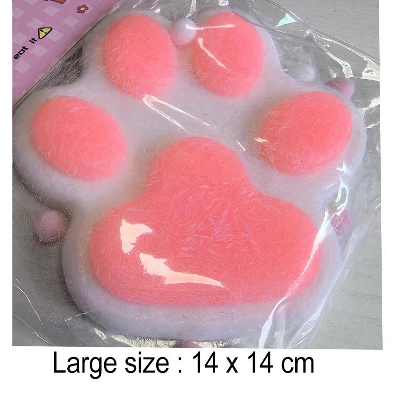 Jumbo Soft Squishy Cat Paw Stress Relief Toy, Extra Large Sensory Fidget Toys For Kids Adults Anxiety Relaxation Squeeze Gift