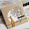 Bunnies Cutting Dies Scrapbooking Stencils Tree Shape Carbon Steel Die Cut Templates for Card Making Scrapbooking
