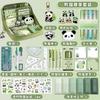 12-layer Panda Pencil Case, Large Capacity, High-value Stationery Box for Boys and Girls, Cute Junior High School Stationery, Pencil Case.