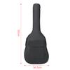 36 Inch Waterpoof Guitar Case Gig Bag Double Straps Oxford Fabric Pad 5mm Soft Cotton Thickening