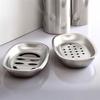 Stainless Steel Soap Dish Double Layer Soap Container Tray  Bathroom Kitchen Sink Organizer