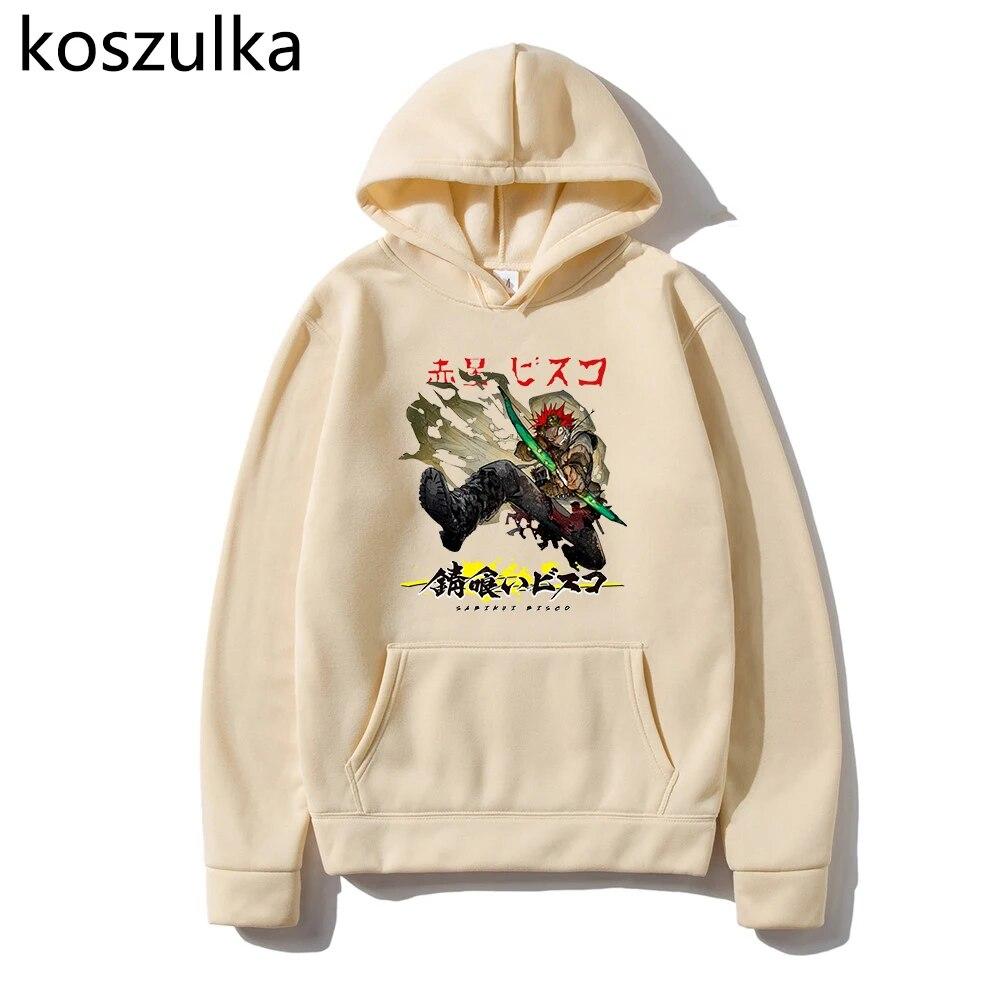 Горячая толстовка с капюшоном в стиле аниме Sabikui Bisco, унисекс, манга, Harajuku Bisco, толстовки с принтом, женские толстовки, винтажные пуловеры, женские зимние топы