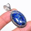 Подвеска из серебра 925 пробы с натуральным лазуритом 2,05 дюйма G1P86