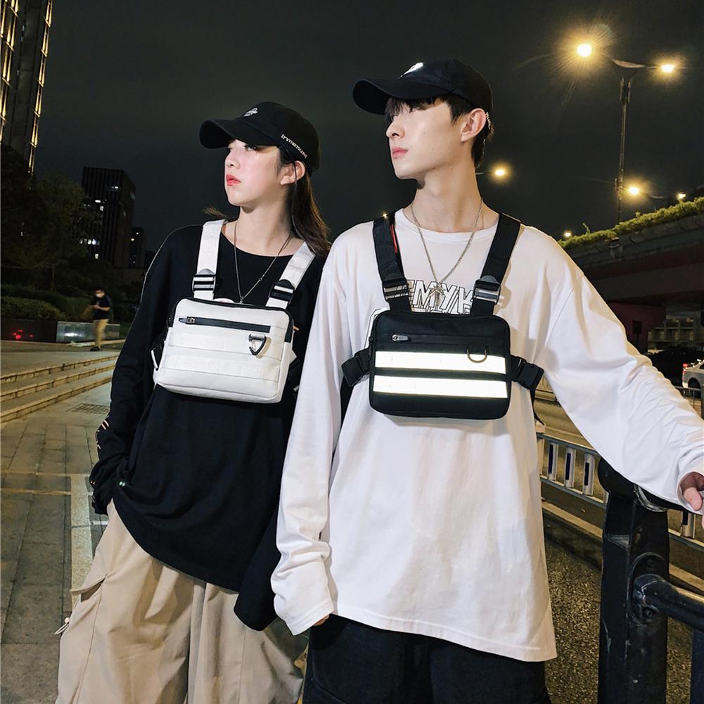 Multi-function Chest Bags Adjustable Women Men Vest Fanny Pack Fashion Streetwear Hip-Hop Chest Bag Tactical Strap Chest Rig Bag