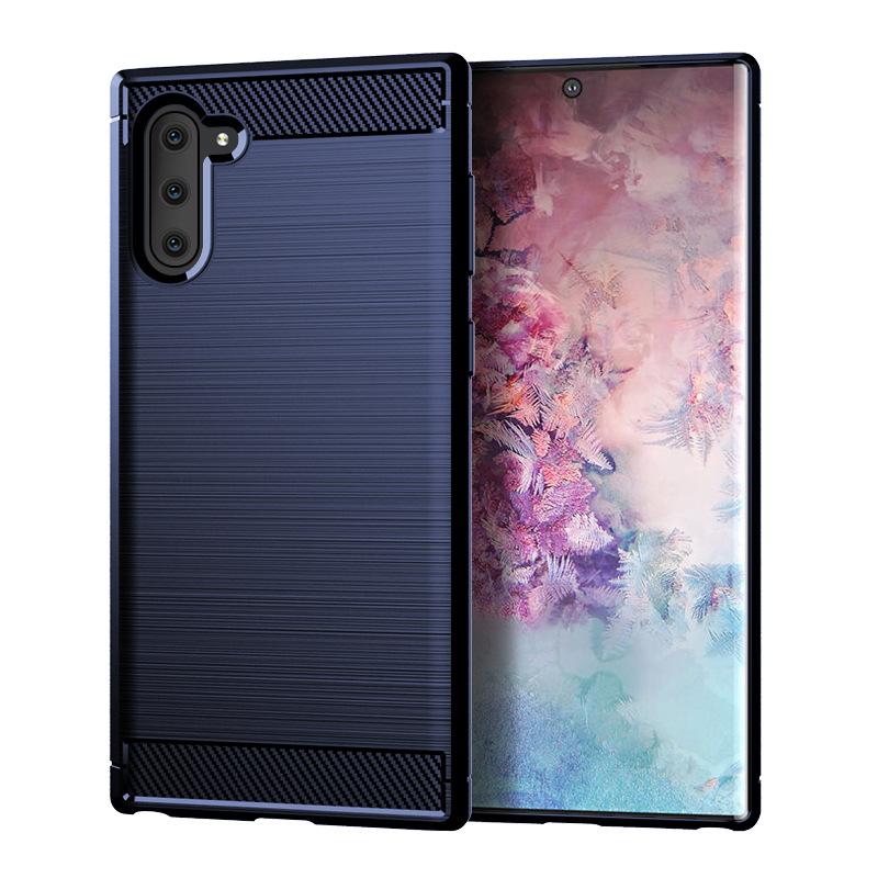 Мягкий чехол для телефона Samsung Galaxy Note 10, противоударный чехол из углеродного волокна для Galaxy Note10, силиконовая задняя крышка, чехол Fundas