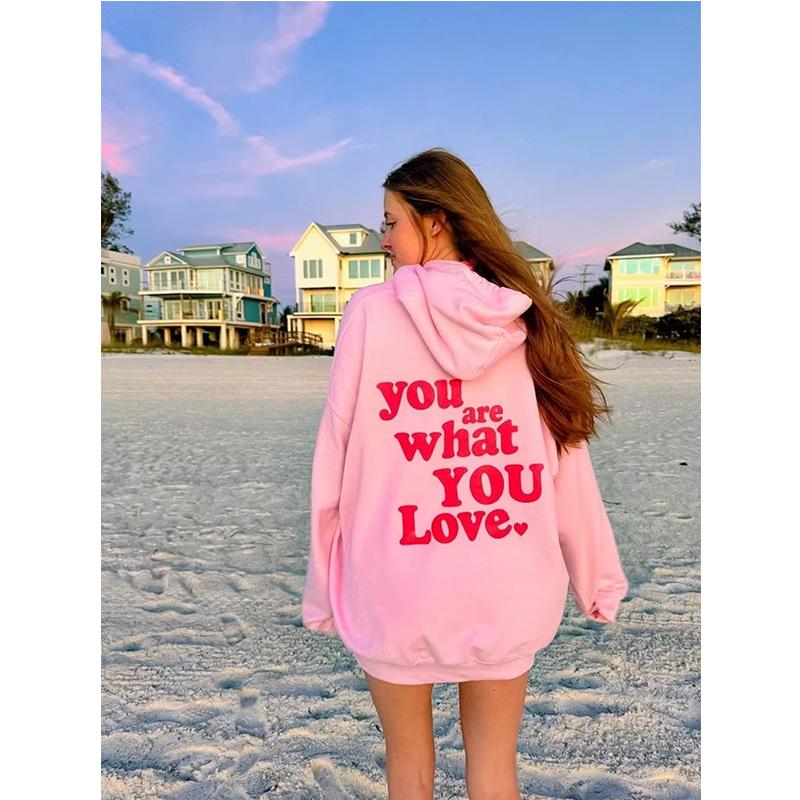 Зимняя бархатная толстовка с капюшоном Wish You Were Here с принтом букв Повседневная толстовка с капюшоном Карман