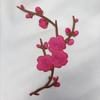 Plum Blossom Velcro Embroidery Patch: Handmade DIY Clothing Accessory