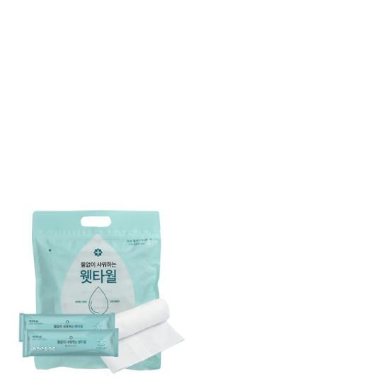 1 упаковка из 10 больших влажных полотенец для мытья без воды