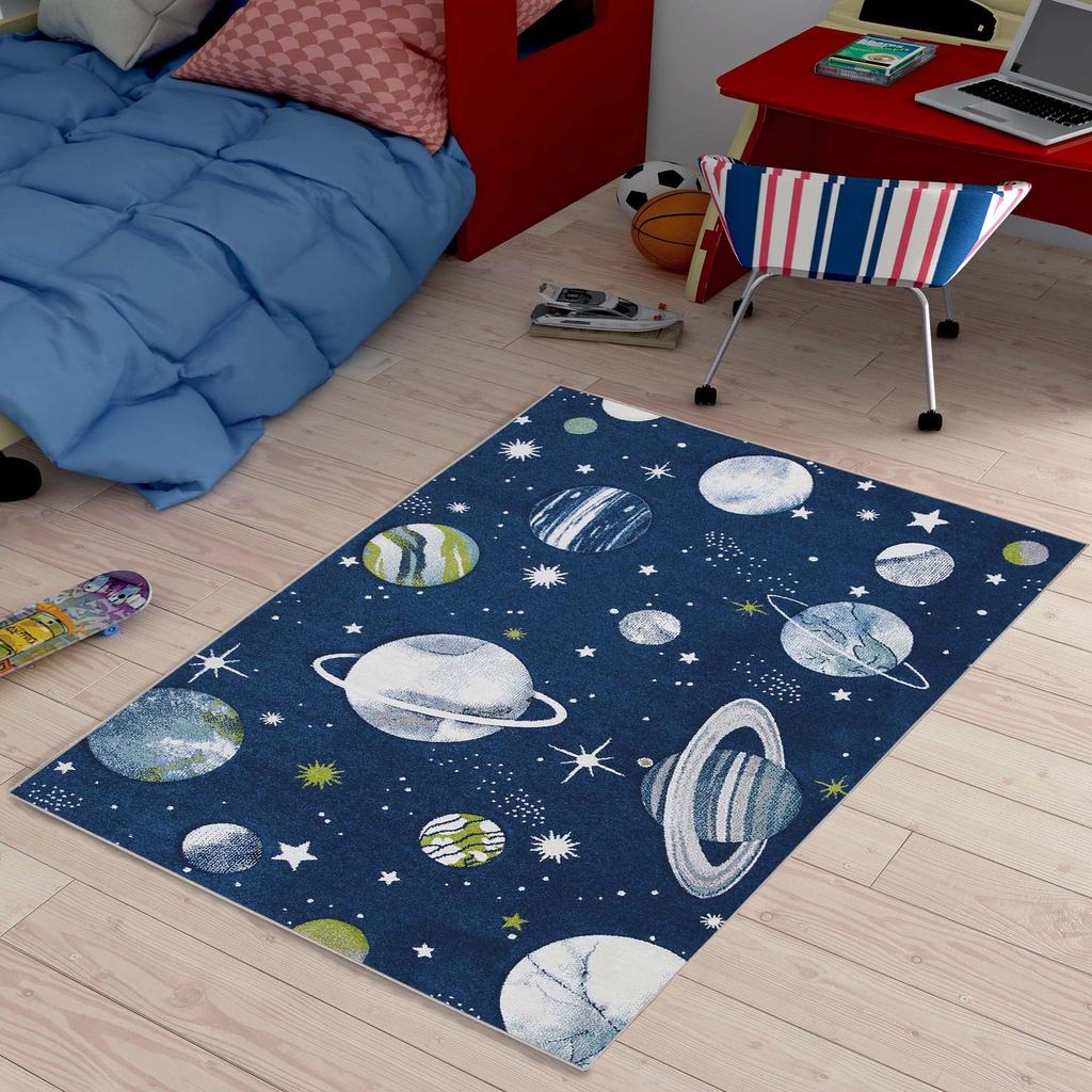 Декоративный современный тонкий коврик для детей из хлопка, устойчивый к пятнам, моющийся, сплетенный машиной