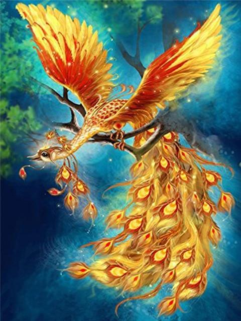 Полный дрель квадратная алмазная живопись Павлин картина со стразами Алмазная вышивка животное вышивка крестиком Декор для дома