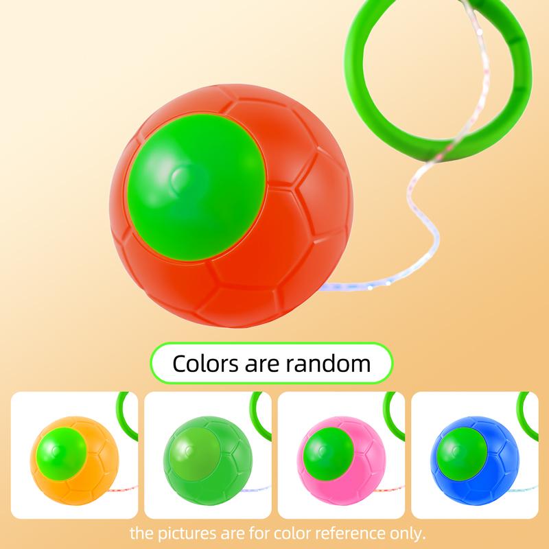 Skip Ball for Kids Adults Outdoor Toys Kindergarten Single Foot Hop Ball Coordination Training Elastic Bouncy Interactive Toys