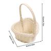 Small Imitation Rattan Woven Basket Mini Flower Basket for Wedding  Aesthetic Photography Props Decorative Container for Bedroom