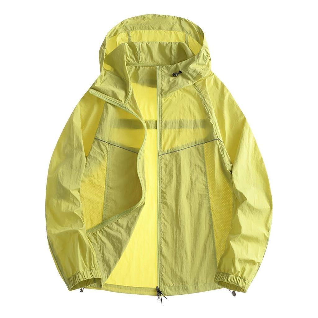 Легкая куртка с капюшоном для пар, модная, солнцезащитная, на полной молнии, дышащая, удобная толстовка, верхняя одежда для спорта на открытом воздухе